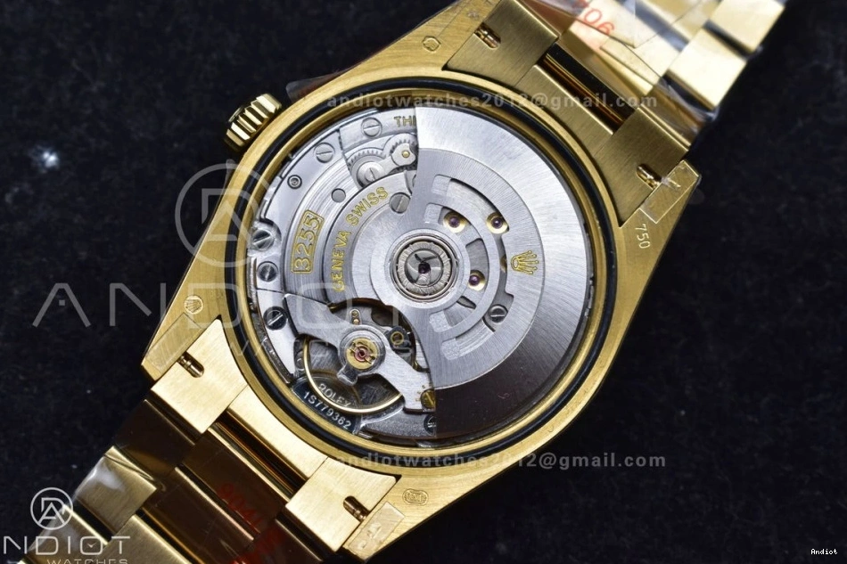 904L Weight) Diamond QF YG vr3255 with V5 Stick President 36 Best Steel Dial Gold DayDate on Bracelet Edition (Gain 0516